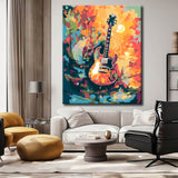Electric Guitar Painting by Numbers