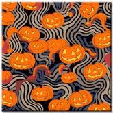 Paint by Numbers Halloween Pumpkin Faces
