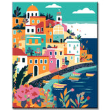 Painting by Numbers Illustration ischia