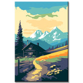 Painting by Numbers Bavarian Foothills of The Alps
