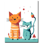 Paint by Numbers Wall Art Cats