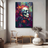 Paint by Numbers Vector Illustration Skull