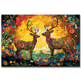 Two deer painting by numbers - shipping from DE