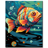 Whitefish Fish Painting by Numbers