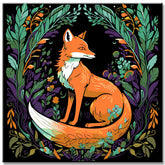 Art Nouveau Fox - Painting by Numbers