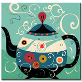 Tea Kettle Painting by Numbers