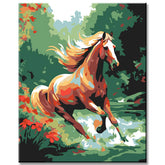 Painting by Numbers Horse Galloping
