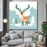 Painting by numbers for children deer