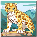 Young Leopard - Paint by Numbers for Kids
