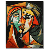 Cubist Portraits As A Gallery Wall Abstract and Colorful Canvas Pictures 5-Panel
