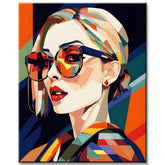 Painting by Numbers Fashion Lady Memphis Style