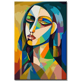 Painting by NumbersMelancholic Portrait in Tarsila Do Amaral Style