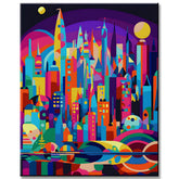 Abstract Urbanity Painting by Numbers