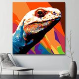 Komodo portrait - paint by numbers
