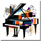 Piano Abstract Art Paint by Numbers
