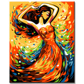 Elegant Dancer Painting by Numbers