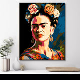 White roses painting by numbers