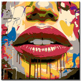 Lips Graffiti Paint by Numbers