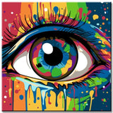 Colorful Eye Paint by Numbers
