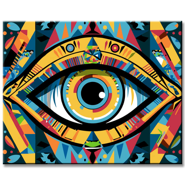 View of knowledge painting by numbers