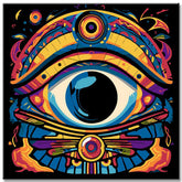 Vibrant eye painting paint by numbers