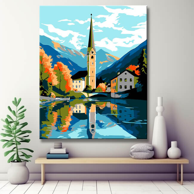 St. Gilgen painting by numbers