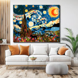 Painting by Numbers Star Moon Night