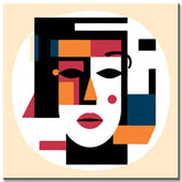Painting by Numbers: Abstract Art Human Face