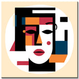 Painting by Numbers: Abstract Art Human Face