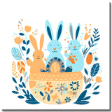 Painting by Numbers Easter Bunny Picture