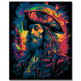 Pirate Portrait Painting by Numbers