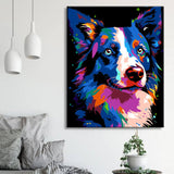 Paint by Numbers: Disney Animals Style Border Collie