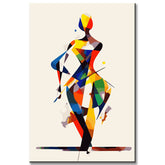 Abstract Woman Paint-by-Numbers Colorful Style 2