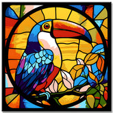 Toucan in Tiffany Style - Paint by Numbers
