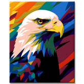 Colored Eagle - Paint by Numbers Animal Art