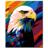 Colored Eagle - Paint by Numbers Animal Art