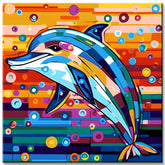 Baby Dolphin Painting by Numbers
