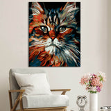 Persian Cat in Picasso Style Painting by Numbers