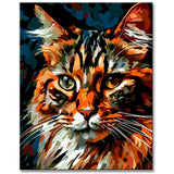 Norwegian forest Cat in Picasso StyleBuy A Cat Painting by Numbers