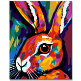 Painting by Numbers - Rabbit Portrait in Picasso Style