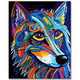 Paint by Numbers - Buy Wolf in the Style of Picasso | Beautiful painting for home