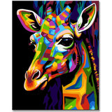 Paint by Numbers - Picasso-inspired Giraffe