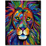 Painting by Numbers - Lion in Picasso Style