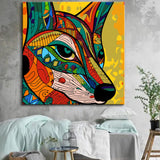 Painting by numbers - Fox in Picasso style