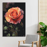 Raindrops on Roses - Oil Painting by Numbers