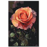 Raindrops on Roses - Oil Painting by Numbers