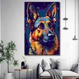 Proud German Shepherd - Painting by Numbers