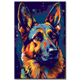 Proud German Shepherd - Painting by Numbers