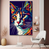 Cat portrait - painting by numbers