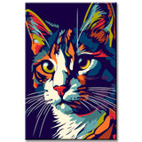 Cat portrait - painting by numbers